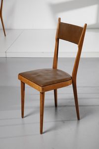DE CARLI CARLO (1910 - 1999) : nello stile di. Quattro sedie  - Asta Asta 370 | DESIGN E ARTI DECORATIVE DEL NOVECENTO Virtuale - Associazione Nazionale - Case d'Asta italiane