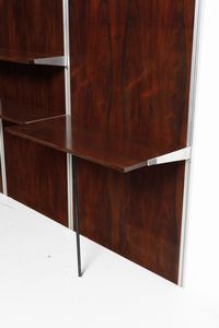 RIZZO WILLY (1928 - 2013) : attribuito. Parete attrezzata  - Asta Asta 370 | DESIGN E ARTI DECORATIVE DEL NOVECENTO Virtuale - Associazione Nazionale - Case d'Asta italiane