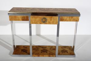 RIZZO WILLY (1928 - 2013) : attribuito. Consolle per Mario Sabot  - Asta Asta 370 | DESIGN E ARTI DECORATIVE DEL NOVECENTO Virtuale - Associazione Nazionale - Case d'Asta italiane