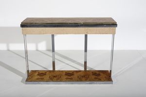RIZZO WILLY (1928 - 2013) : attribuito. Consolle per Mario Sabot  - Asta Asta 370 | DESIGN E ARTI DECORATIVE DEL NOVECENTO Virtuale - Associazione Nazionale - Case d'Asta italiane