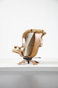 MANIFATTURA ITALIANA : Poltrona girevole  - Asta Asta 370 | DESIGN E ARTI DECORATIVE DEL NOVECENTO Virtuale - Associazione Nazionale - Case d'Asta italiane