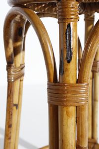 MANIFATTURA ITALIANA : Coppia di sgabelli  - Asta Asta 370 | DESIGN E ARTI DECORATIVE DEL NOVECENTO Virtuale - Associazione Nazionale - Case d'Asta italiane