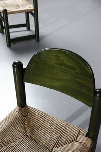 MANIFATTURA ITALIANA : Otto sedie  - Asta Asta 370 | DESIGN E ARTI DECORATIVE DEL NOVECENTO Virtuale - Associazione Nazionale - Case d'Asta italiane