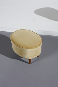 MANIFATTURA ITALIANA : Coppia di poggiapiedi  - Asta Asta 370 | DESIGN E ARTI DECORATIVE DEL NOVECENTO Virtuale - Associazione Nazionale - Case d'Asta italiane