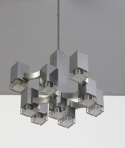 SCIOLARI GAETANO : Lampada a sospensione  - Asta Asta 370 | DESIGN E ARTI DECORATIVE DEL NOVECENTO Virtuale - Associazione Nazionale - Case d'Asta italiane