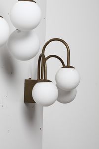 MANIFATTURA ITALIANA : Coppia di lampade da parete  - Asta Asta 370 | DESIGN E ARTI DECORATIVE DEL NOVECENTO Virtuale - Associazione Nazionale - Case d'Asta italiane