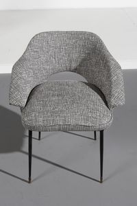 MANIFATTURA ITALIANA : Coppia di poltroncine  - Asta Asta 370 | DESIGN E ARTI DECORATIVE DEL NOVECENTO Virtuale - Associazione Nazionale - Case d'Asta italiane