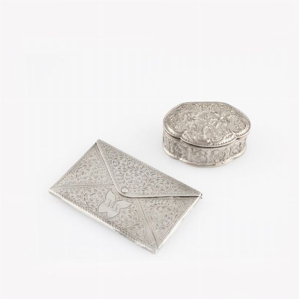 PORTABIGLIETTI E SCATOLINA  - Asta Tempo d'estate - Associazione Nazionale - Case d'Asta italiane