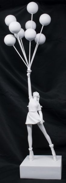Flying Balloons Girl (White)  - Asta Parade III - Arte del Novecento, Contemporanea e Grafica - Associazione Nazionale - Case d'Asta italiane