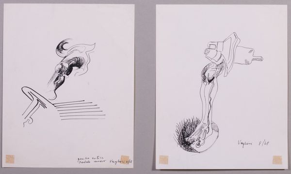 Due disegni  - Asta Parade III - Arte del Novecento, Contemporanea e Grafica - Associazione Nazionale - Case d'Asta italiane