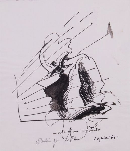 Morte di un corazzato  - Asta Parade III - Arte del Novecento, Contemporanea e Grafica - Associazione Nazionale - Case d'Asta italiane