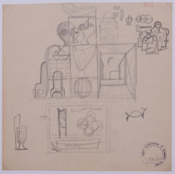 Foglio di studi  - Asta Parade III - Arte del Novecento, Contemporanea e Grafica - Associazione Nazionale - Case d'Asta italiane