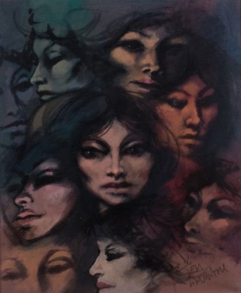 Volti di donne  - Asta Parade III - Arte del Novecento, Contemporanea e Grafica - Associazione Nazionale - Case d'Asta italiane