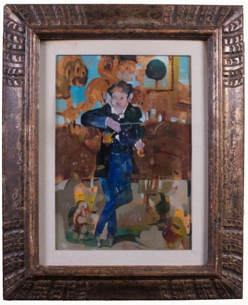 Un violinista  - Asta Parade III - Arte del Novecento, Contemporanea e Grafica - Associazione Nazionale - Case d'Asta italiane