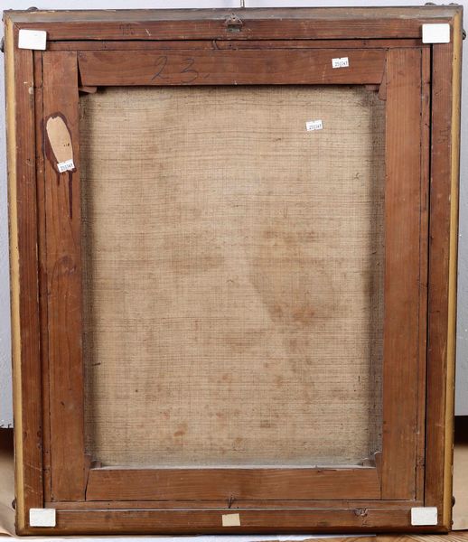 Scuola del XVIII secolo Ritratto di uomo con cane  - Asta Dipinti Antichi | Cambi Time - Associazione Nazionale - Case d'Asta italiane