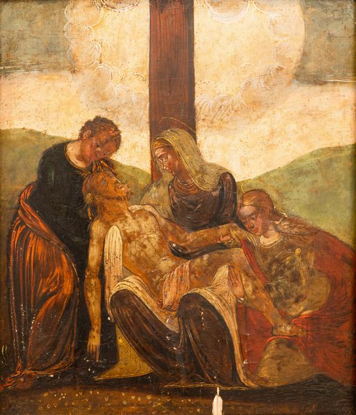 Scuola veneto-cretese del XVI secolo Deposizione  - Asta Dipinti Antichi | Cambi Time - Associazione Nazionale - Case d'Asta italiane