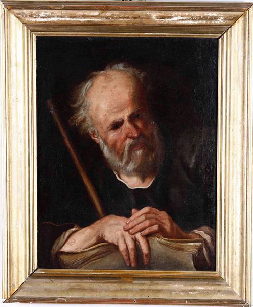 Scuola del XVIII secolo Figura di filosofo  - Asta Dipinti Antichi | Cambi Time - Associazione Nazionale - Case d'Asta italiane