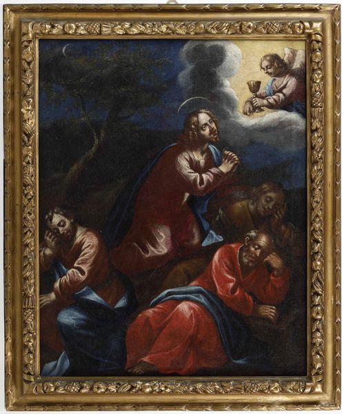 Scuola del XVII secolo Ges nell'orto degli ulivi  - Asta Dipinti Antichi | Cambi Time - Associazione Nazionale - Case d'Asta italiane