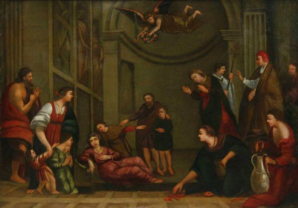 Scuola del XVII secolo Morte di un santa  - Asta Dipinti Antichi | Cambi Time - Associazione Nazionale - Case d'Asta italiane