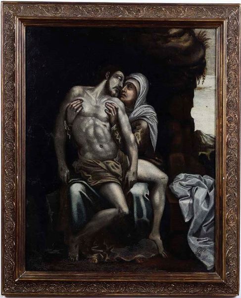 Scuola del XVIII secolo Pietà  - Asta Dipinti Antichi | Cambi Time - Associazione Nazionale - Case d'Asta italiane