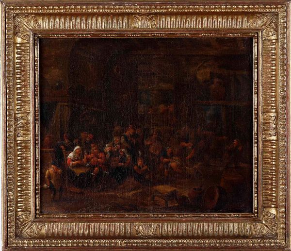 Elisabeth Seldron : Interno di taverna  - Asta Dipinti Antichi | Cambi Time - Associazione Nazionale - Case d'Asta italiane