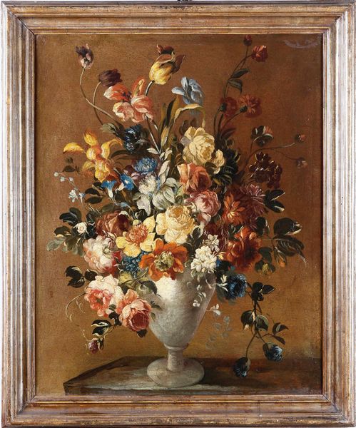 Scuola del XX secolo Coppia di natura morta con vaso di fiori  - Asta Dipinti Antichi | Cambi Time - Associazione Nazionale - Case d'Asta italiane