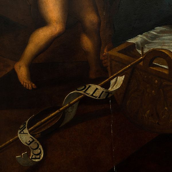 Scuola romana del XVII secolo Sacra Famiglia con San Giovannino e Sant'Anna in un interno  - Asta Dipinti Antichi | Cambi Time - Associazione Nazionale - Case d'Asta italiane