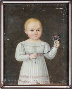 Scuola del XIX secolo Ritratti di fanciulli  - Asta Dipinti Antichi | Cambi Time - Associazione Nazionale - Case d'Asta italiane