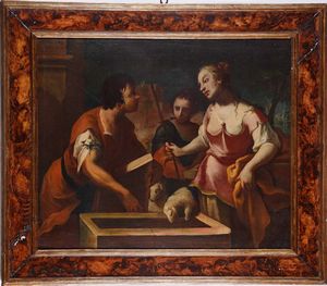 Giovanni Battista Piazzetta, copia da - Rachele e Giacobbe al pozzo