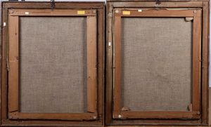 Scuola del XX secolo Coppia di natura morta con vaso di fiori  - Asta Dipinti Antichi | Cambi Time - Associazione Nazionale - Case d'Asta italiane