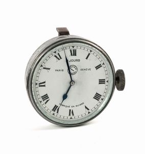 JAEGER - JAEGER, Paris, 8 Jours, orologio da autovettura in alluminio, riserva di carica di 8 giorni. Realizzato nel 1920