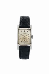 GRUEN - GRUEN, Very Thin, orologio da polso, da donna, in oro bianco 14K e brillanti. Realizzato nel 1940 circa
