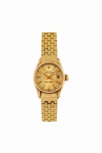 ROLEX - ROLEX, Oyster Perpetual, Datejust, Superlative Chronometer, Officially Certified, orologio da polso, da donna, in oro giallo 18K, con datario, bracciale Rolex in oro e chiusura deployante. Realizzato nel 1950 circa