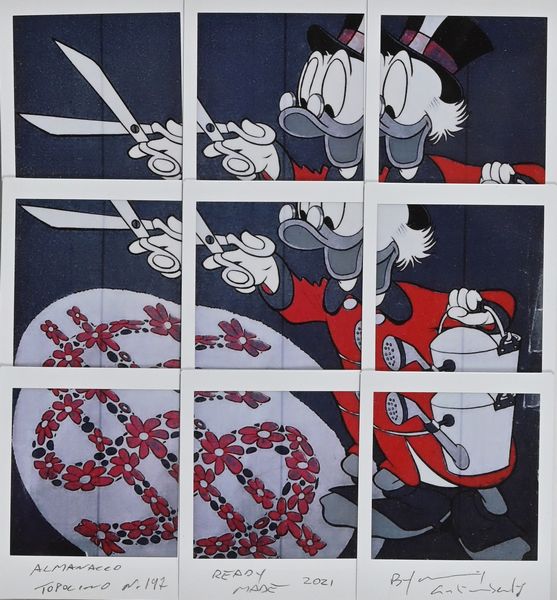 MAURIZIO GALIMBERTI : Topolino Almanacco Mosaic  - Asta Asta di Arte Moderna e Contemporanea '800 e '900 - Associazione Nazionale - Case d'Asta italiane