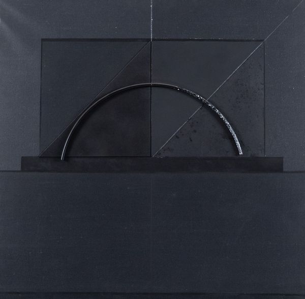 WALTER VALENTINI : Diagonale nera I  - Asta Asta di Arte Moderna e Contemporanea '800 e '900 - Associazione Nazionale - Case d'Asta italiane