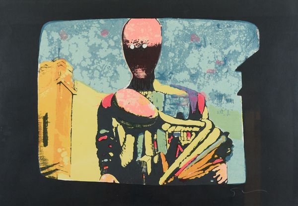 MARIO SCHIFANO : Televisore  - Asta Asta di Arte Moderna e Contemporanea '800 e '900 - Associazione Nazionale - Case d'Asta italiane