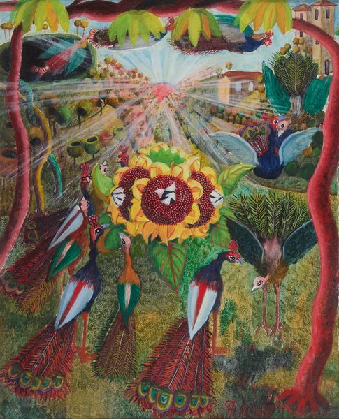 Francesco Galeotti : Festa al girasole  - Asta Asta di Arte Moderna e Contemporanea '800 e '900 - Associazione Nazionale - Case d'Asta italiane