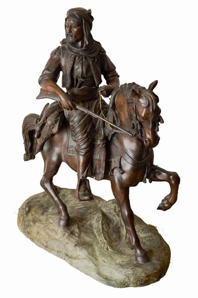 Barye Fils : Cavallo e cavaliere  - Asta Asta di Arte Moderna e Contemporanea '800 e '900 - Associazione Nazionale - Case d'Asta italiane