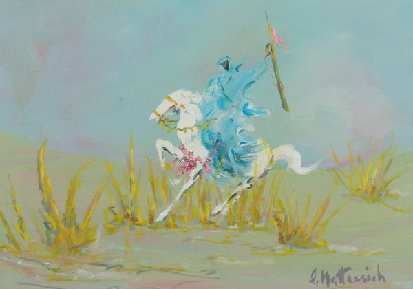 Gino Mattessich : Uomo a cavallo  - Asta Asta di Arte Moderna e Contemporanea '800 e '900 - Associazione Nazionale - Case d'Asta italiane