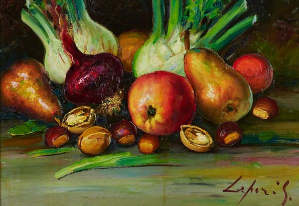 Franco Lipizer : Natura morta  - Asta Asta di Arte Moderna e Contemporanea '800 e '900 - Associazione Nazionale - Case d'Asta italiane