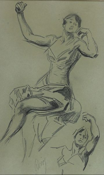 Jules Chéret : Studio per figura  - Asta Asta di Arte Moderna e Contemporanea '800 e '900 - Associazione Nazionale - Case d'Asta italiane