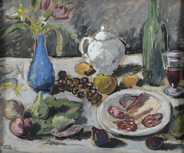 Silvio Pucci : Natura morta  - Asta Asta di Arte Moderna e Contemporanea '800 e '900 - Associazione Nazionale - Case d'Asta italiane
