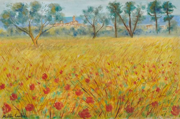 MICHELE CASCELLA : Campo di grano  - Asta Asta di Arte Moderna e Contemporanea '800 e '900 - Associazione Nazionale - Case d'Asta italiane