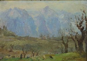Albino Dal Castagnè - Paesaggio montano