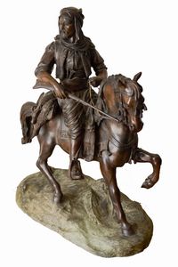 Barye Fils - Cavallo e cavaliere