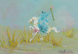 Gino Mattessich - Uomo a cavallo