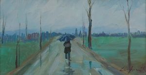 Gio Batta Lepori - Paesaggio con figura