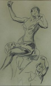 Jules Chéret - Studio per figura