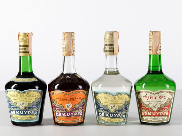 Dekuyper, Creme de Cacao <BR>Dekuyper, Apricot Brandy <BR>Dekuyper, Triple sec  - Asta Summer Wine | Cambi Time - Associazione Nazionale - Case d'Asta italiane