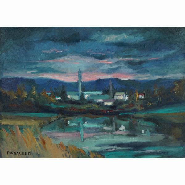 Pino Passalenti  - Asta Dipinti del 900 Web Only - Associazione Nazionale - Case d'Asta italiane